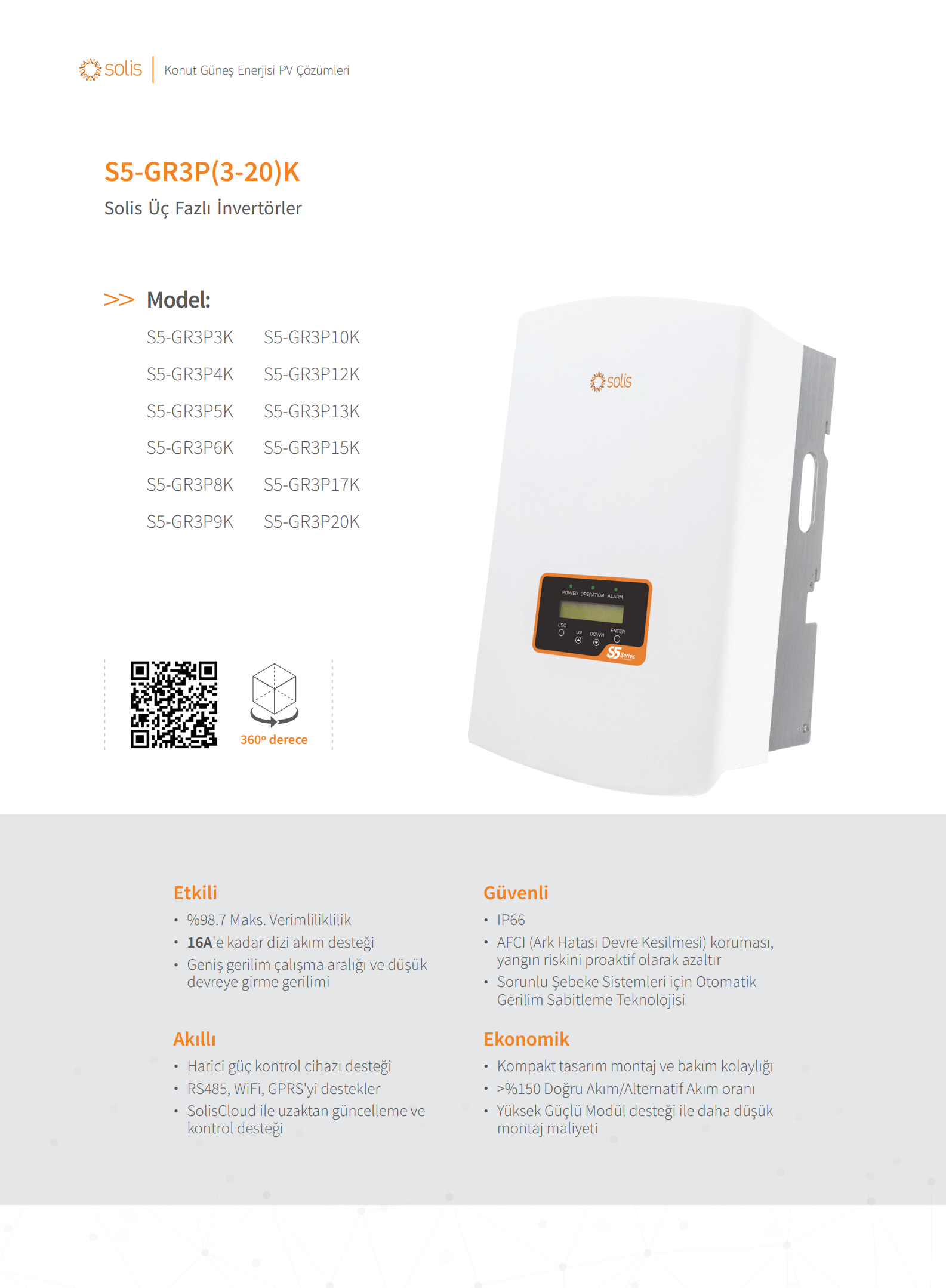 Solis 10 kW Trifaze On Grid Inverter